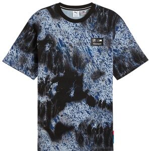 BMW Motorsport Colorsplash All Over Print Short Sleeve T-Shirt Size  Medium
